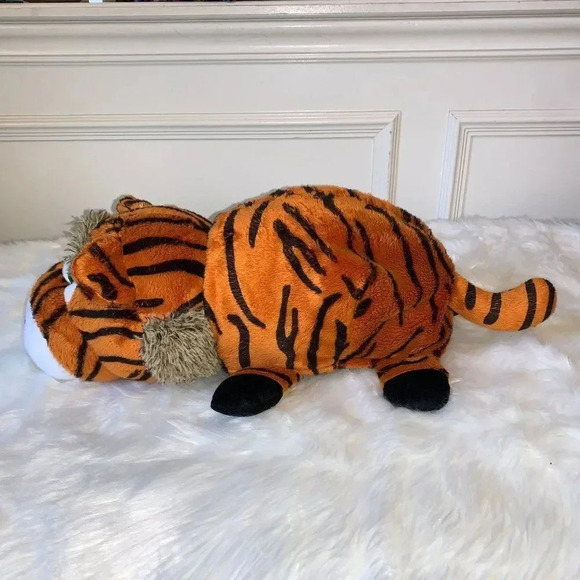 FLIP A ZOO Plush 2-in-1 Toy 17" Happy the Hedgehog & Rio the Tiger - Picture 3 of 12